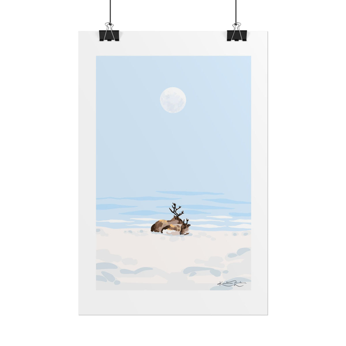 Cold Morning A4 Poster