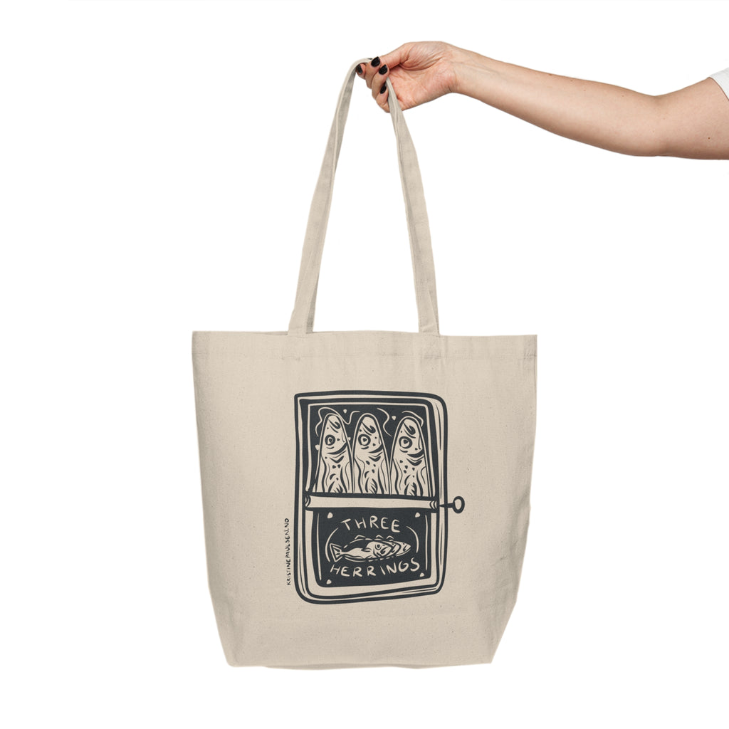 Three Herrings Shopping Tote