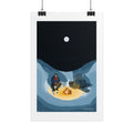 Ice Fishing A4 Poster